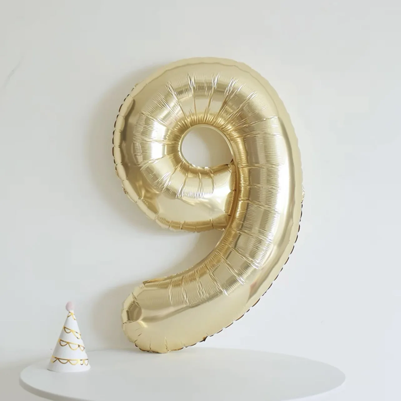 Geburtstagsballon mit Champagner-Gold-Zahlen, 101,6 cm, große Chrom-Gold-Zahlen-Folienballons für Geburtstag, Neujahr, Jahrestag, Dekoration – Detail 19