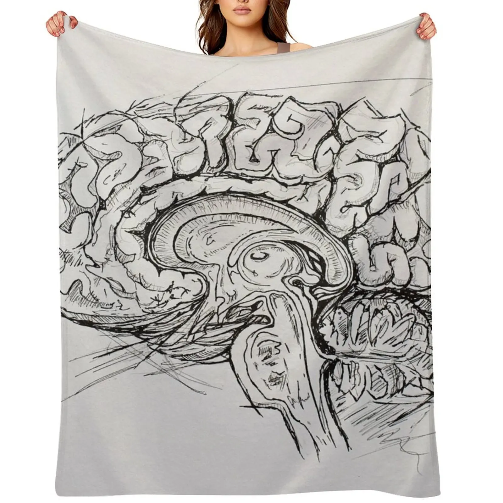 

Одеяло для мозга, тяжелое для сна, теплое зимнее мягкое клетчатое волосатое одеяло