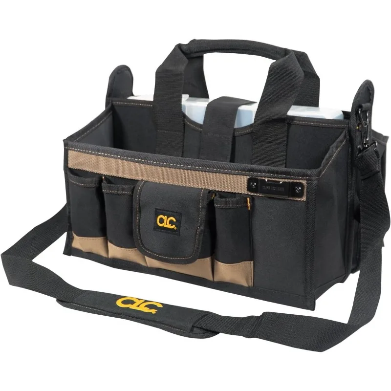 16 In. Center Tray Tool Bag, 16 POCKET TOOL BAG: This heavy duty tool bag has 8 pockets outside, and 8 inside