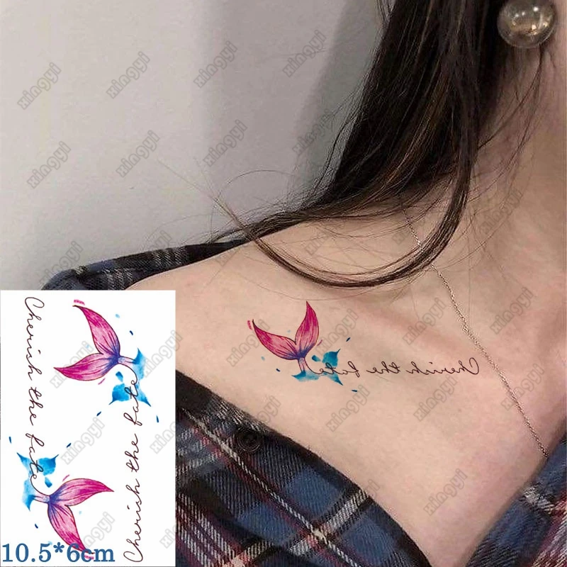 Autoadesivo del tatuaggio temporaneo impermeabile rosa farfalla ape fiori braccio per bambini polso trasferimento dell'acqua falso Tatto Body Art donna uomo