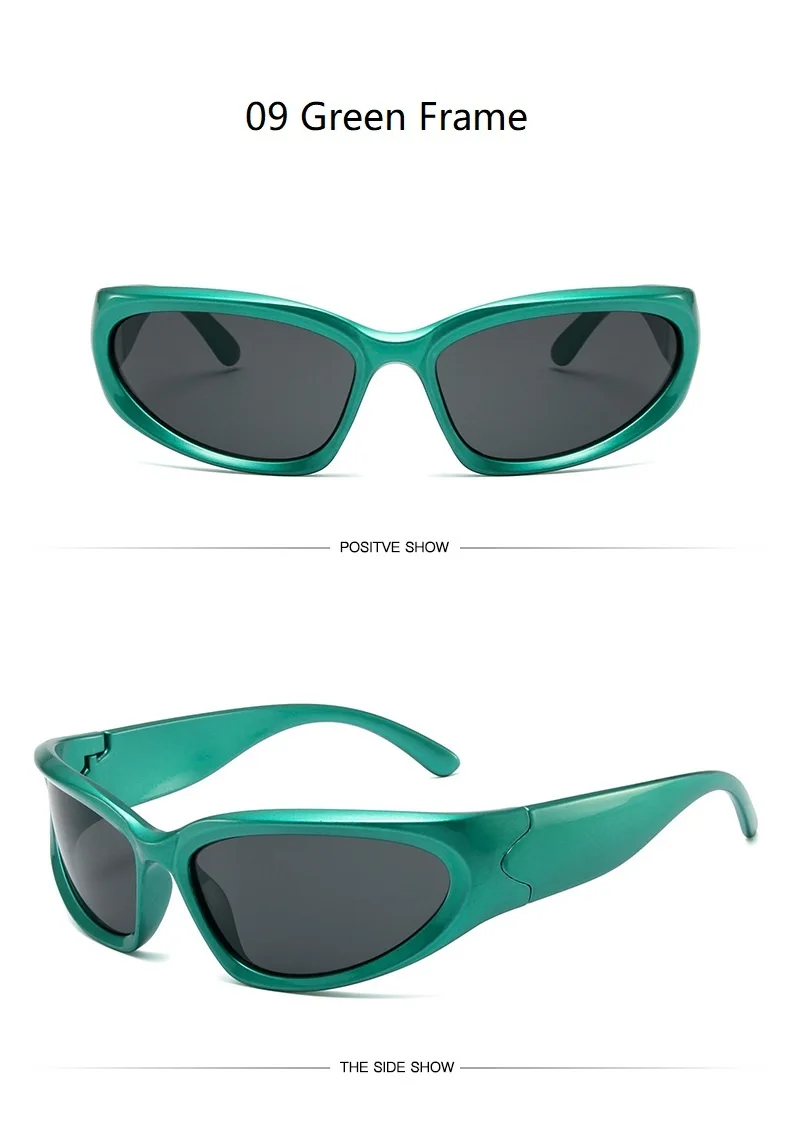 Y2k neue Punk Sport Sonnenbrille für Männer Frauen Luxusmarke Designer Sonnenbrille Herrenmode Vintage Sonnenbrillen UV400 Brille Brillen – Detail 33