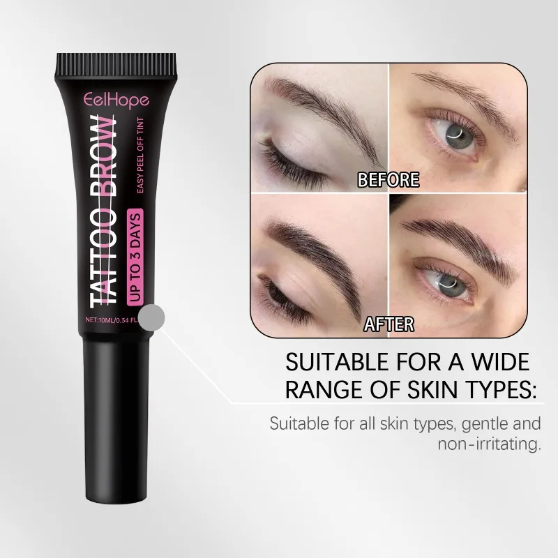 جل الحواجب يدوم طويلاً، تلوين طبيعي، يرطب ويغذي العناية بالحواجب