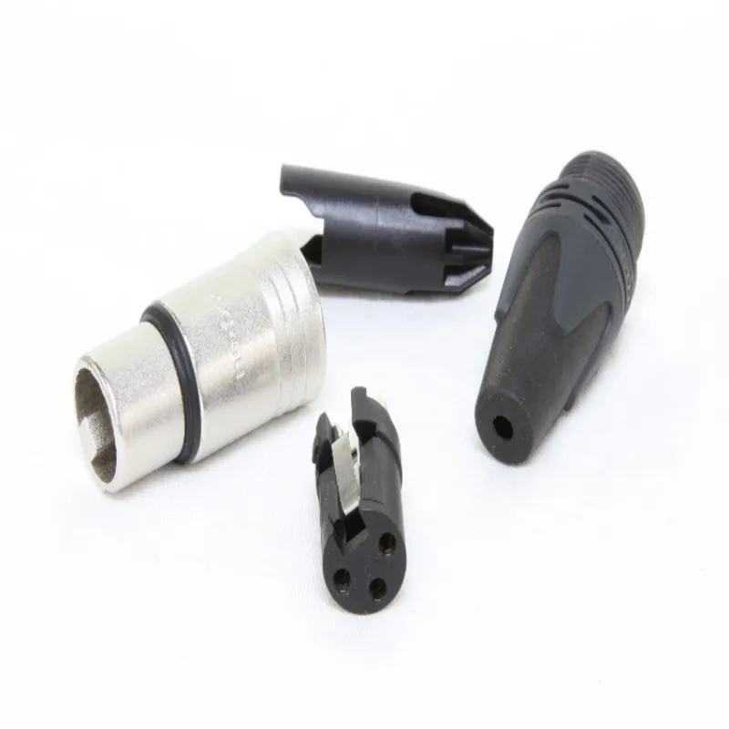 50 szt. złączy XLR, 25 szt. męskich MXX lub 25 szt. żeńskich 3FXX, zestaw 3-pinowych złączy XLR do samodzielnego montażu kabli XLR. — zdjęcie produktu 3