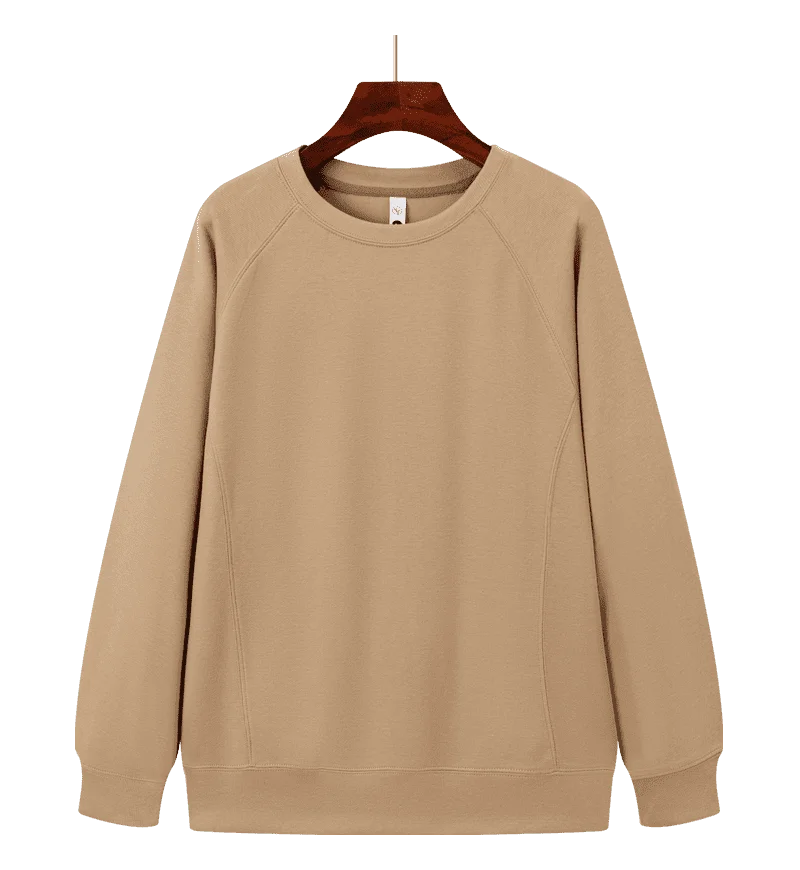 

Высококачественный однотонный свитер с круглым вырезом, мужской и женский пуловер с длинными рукавами, повседневный удобный топ