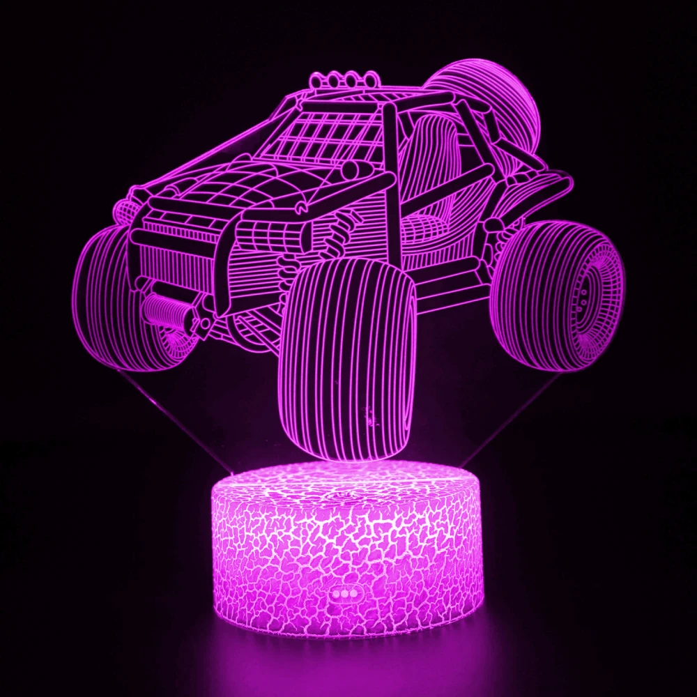 

Nighdn Dune Buggy 3D Optical Illusion Lamp Night Light 7 LED Color Changing Lighting Off Road Tractor Gift for Kids Boys Girls