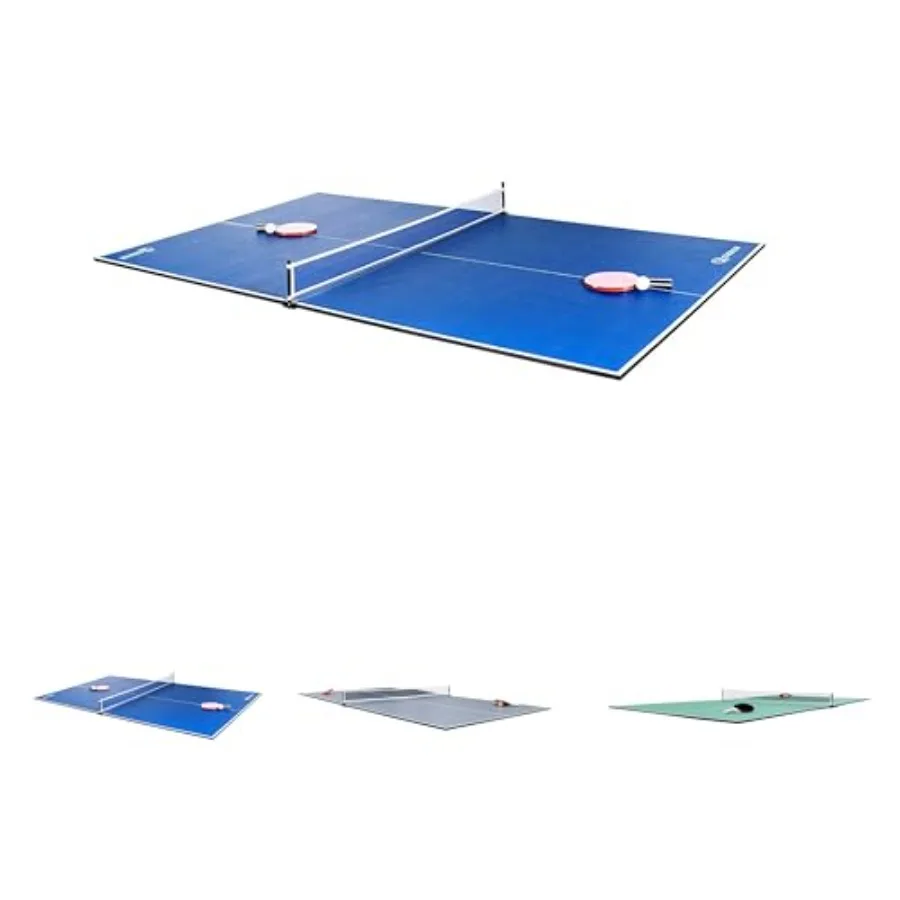 

Virgo Table Tennis Conversion Top for Billiard/Pool Table Full-Size 4-Piece Folding Ping Pong Table Pool Table Tennis Top Folda