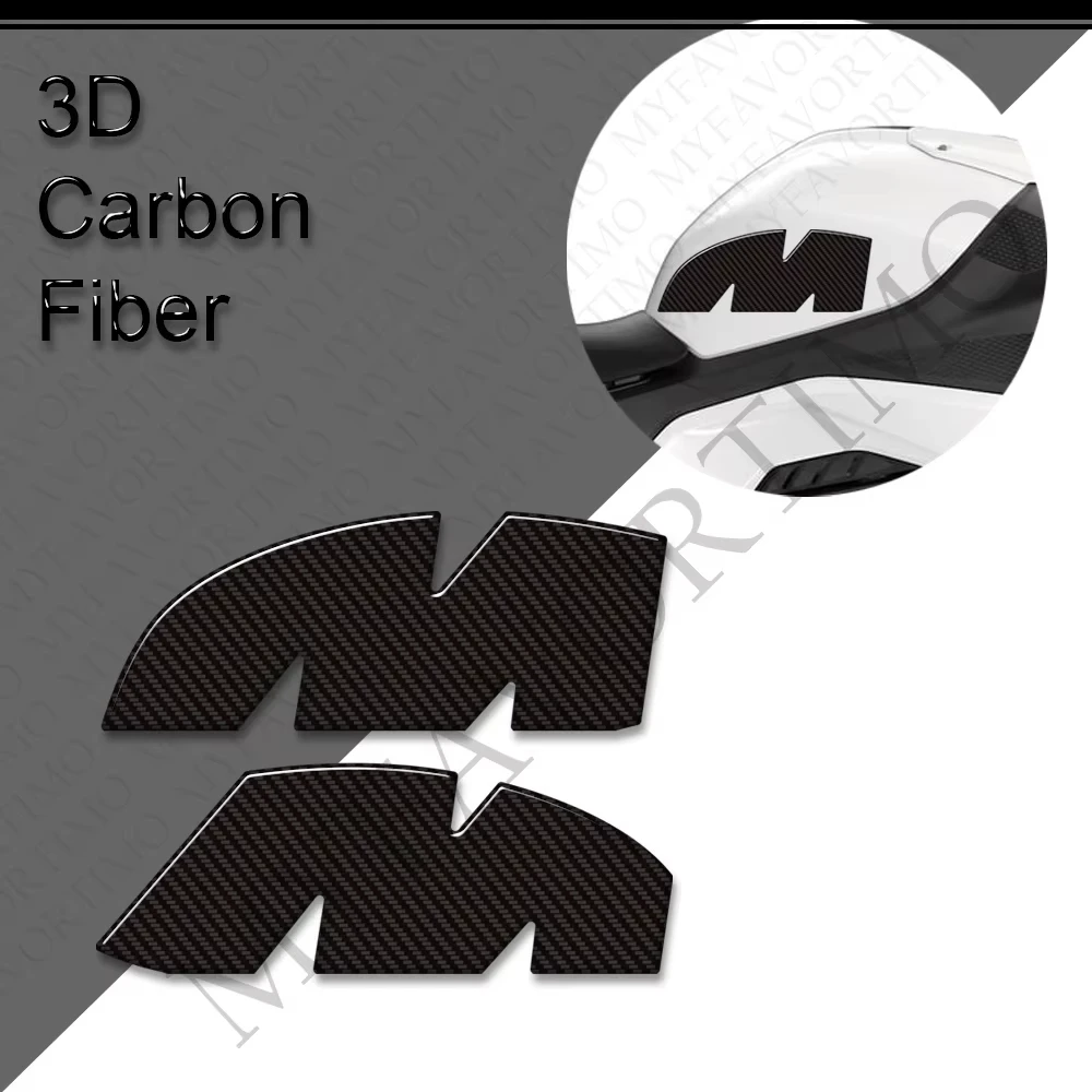 Motorcycle Tank Pad Grips Fuel Knee Stickers Decals Protector Carbon Fiber For S1000RR S1000R S1000 R RR S 1000 M1000 M1000RR