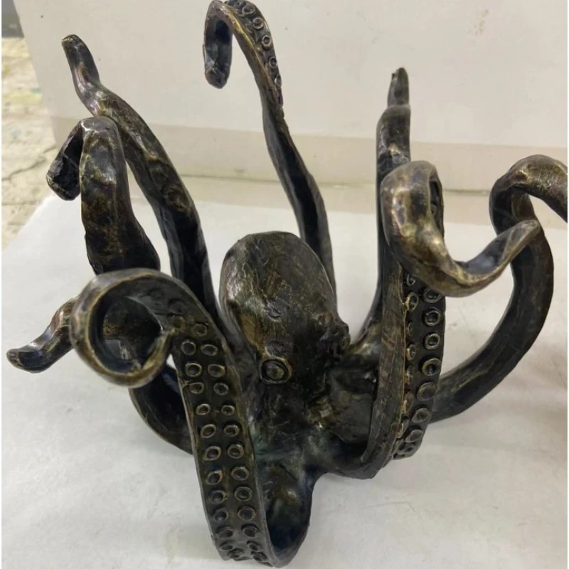 Octopus Statue Resin Octopus Sculpture Crafts Octopus Mug Holder Fun Cast Cup Holder Jewelry Holder Desktop Home Decoration