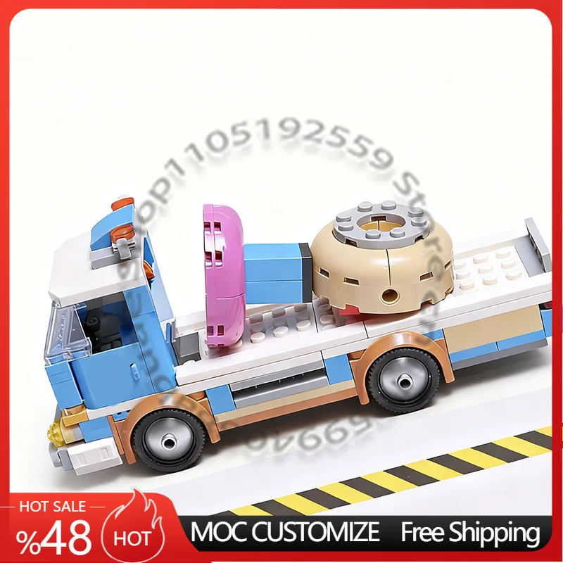 

167PCS Speed King 60452-Style Vehicle Transport Trailer MOC Customize Modular Building Block Creative DIY Boys Festival Toy Gift
