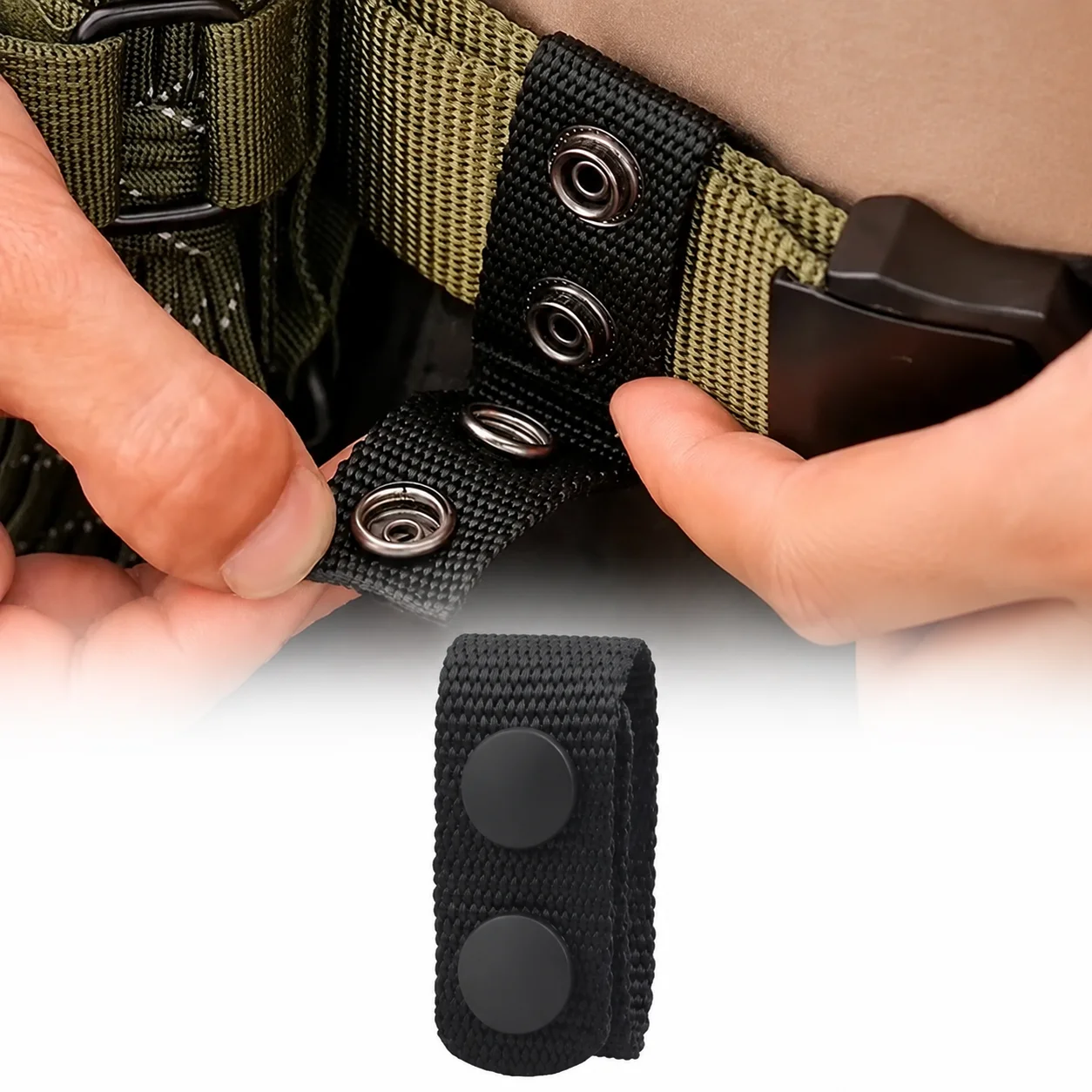 Multi Functional Tactical Belt Double Nylon Buckle Portable Belts Accessory Equipment Outdoor Sports Accessory Fixed Buckle