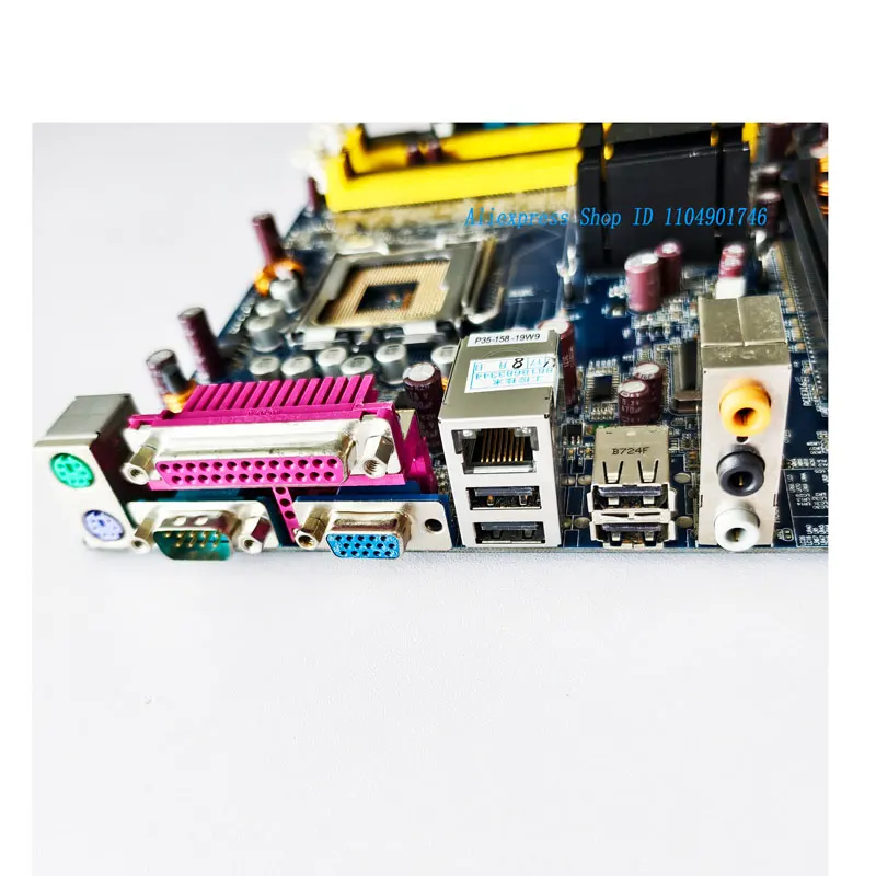 Suitable for the AIBM-763VG industrial control motherboard with network port and 775-pin interface. 08GS19A945G206. In stock.