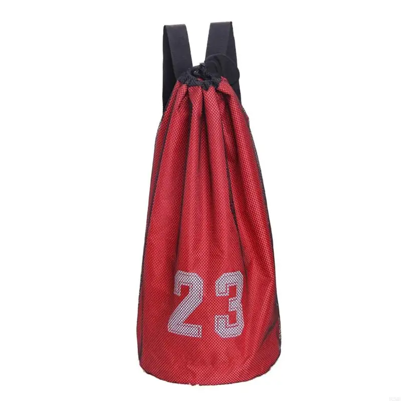 92ME 1Pc Fitness Volleyball Soccer Training Drawstring Storage Bag Shoulder Mesh Pack