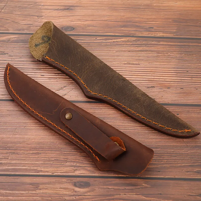 Cowhide Leather Sheath For Straight Knife Cowhide Leather Case For Fruit Knife