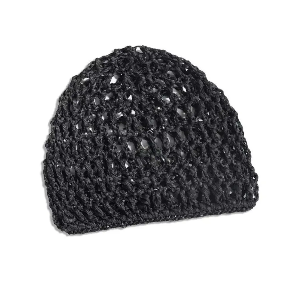 Simple Breathable Hair Net Cap Comfortable Crochet Cap Turban Hat Hollowout Mesh Wig Caps Prayer