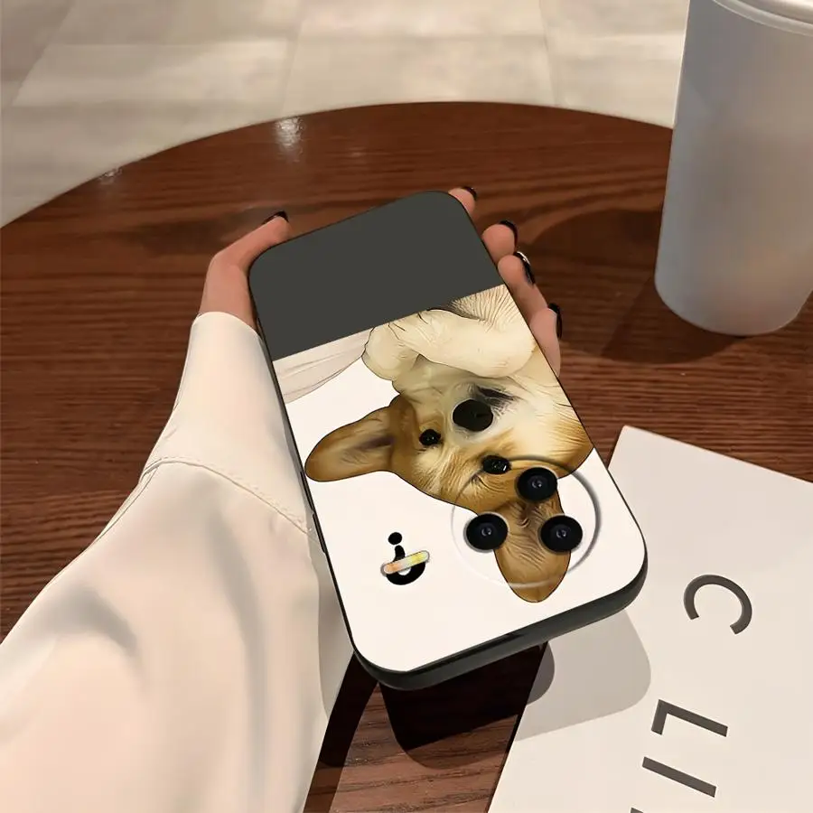 Custodia per Xiaomi Redmi A1 A2 Plus 13C 14C 10 9 A3 A5 A4 12C K40 K80 Pro Nero Custodia morbida per telefono Cute Dog