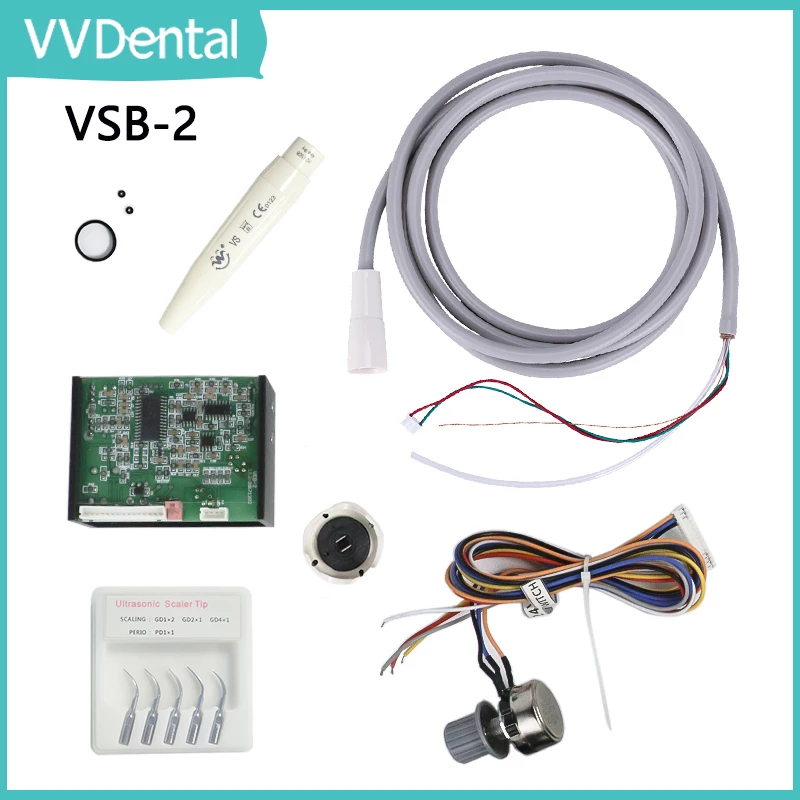 VVDental Ultrasonic Build In Scaler VSB-2 for Tooth Whitening Cleaning Fit SATELEC/DTE Dental Chair Materials Dental Tools