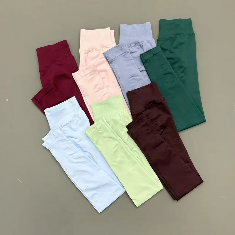 Leggings de Yoga Sin Costuras para Mujer, Cintura Baja, Efecto Levanta Glúteos, Suaves como la Mantequilla, Alta Elasticidad, Pantalones Deportivos para Gimnasio, Entrenamiento, Running y Atletismo