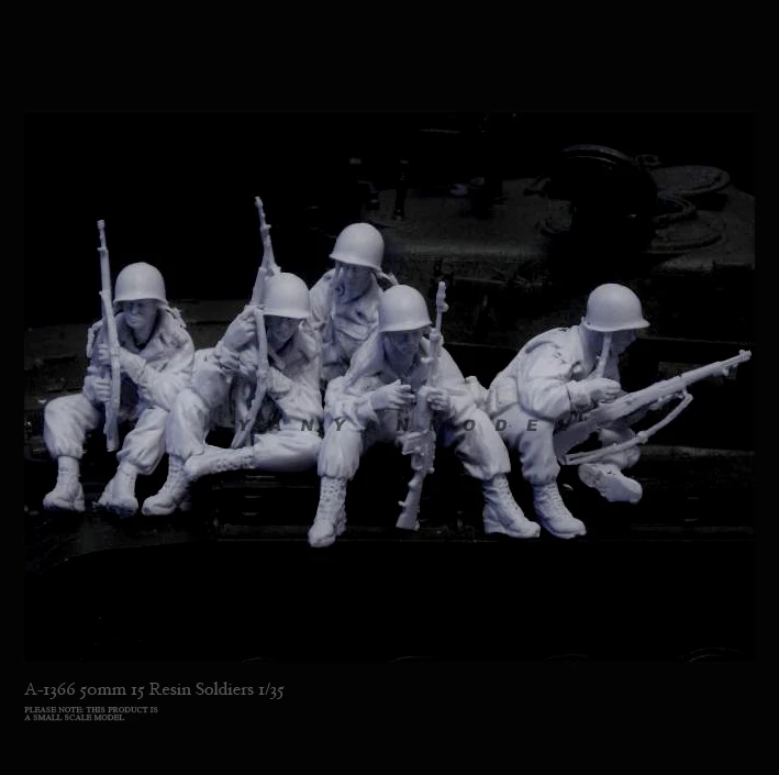 1/35 Resin Soldier model kits figure colorless and self-assembled （15 pcs） A-1366