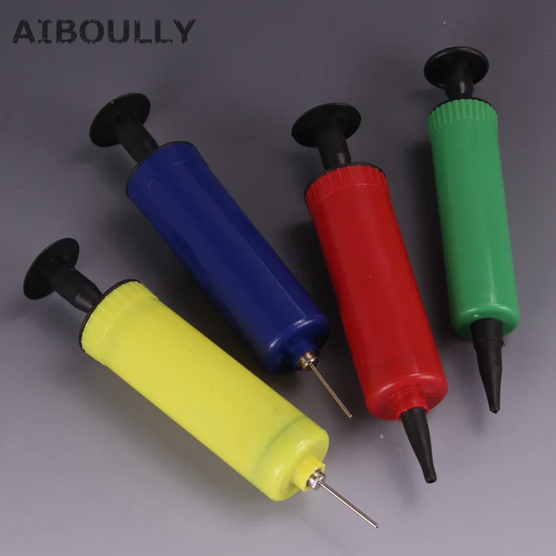 Mini Balloon Pump Two kinds needles balloon accessories inflator hand push Air Pump Party Supplies portable foil balloons pump