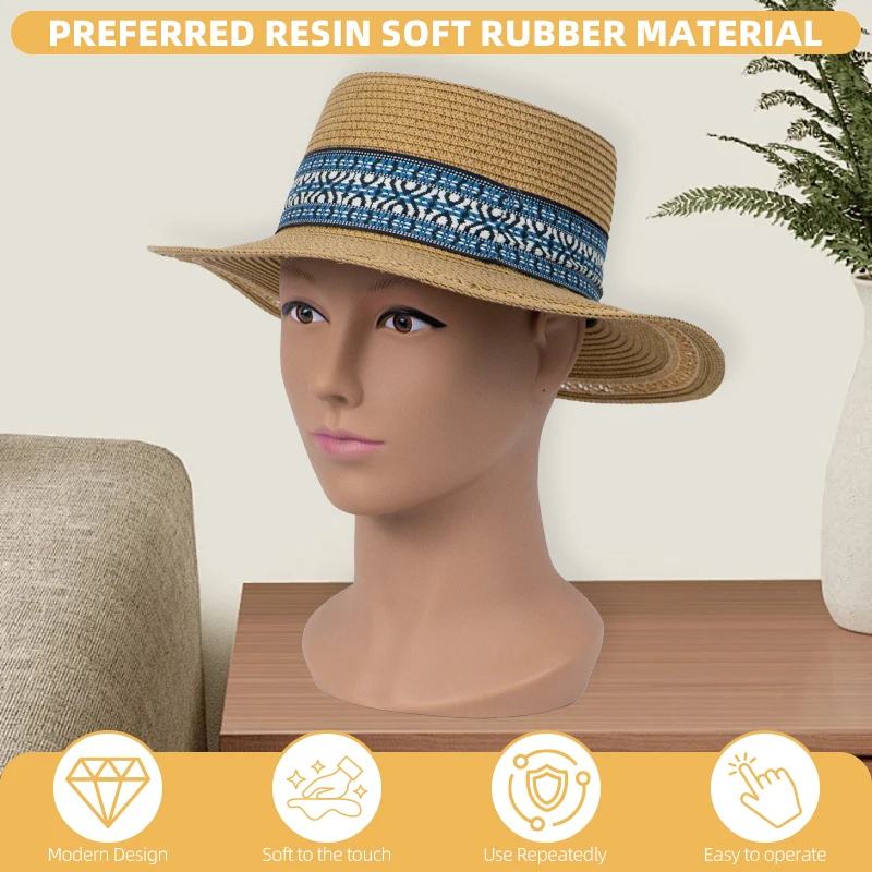 رأس أصلع نسائي من CHUAN SHANG يقلد البشرة الحقيقية، لمسة ناعمة، ملحقات قابلة لإدخال الدبوس، قبعة، رأس عارضة أزياء لعرض الشعر المستعار