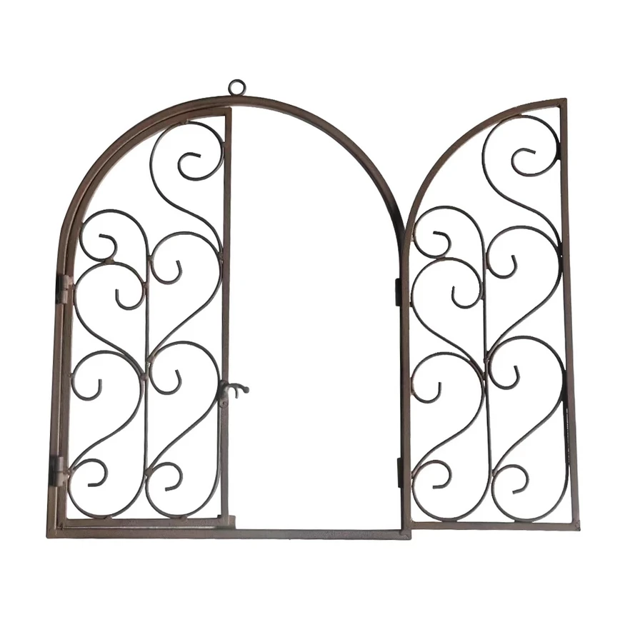 Rustic Vintage Retro Metal Iron Small Wall Decor Frame False Window