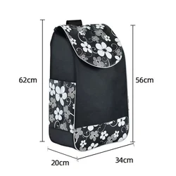 Colorful Waterproof Shopping Bag for Trolley Large Capacity Supermarket Shopping Purchase Storage Bag for Shopping Carring Cart