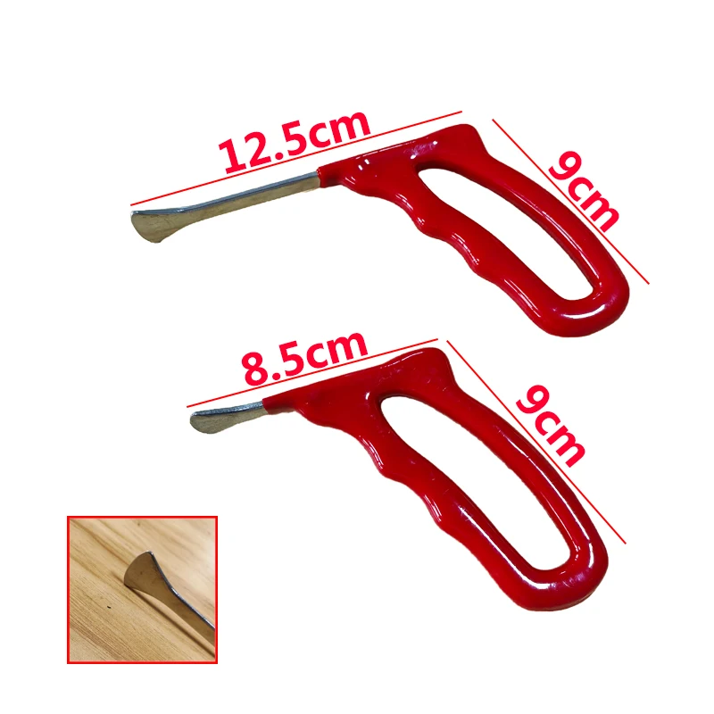 2 pcs Whale Tail Hooks Car Repair Tools Repair Part Quality Flat Head Red Color PDR Rod Tools
