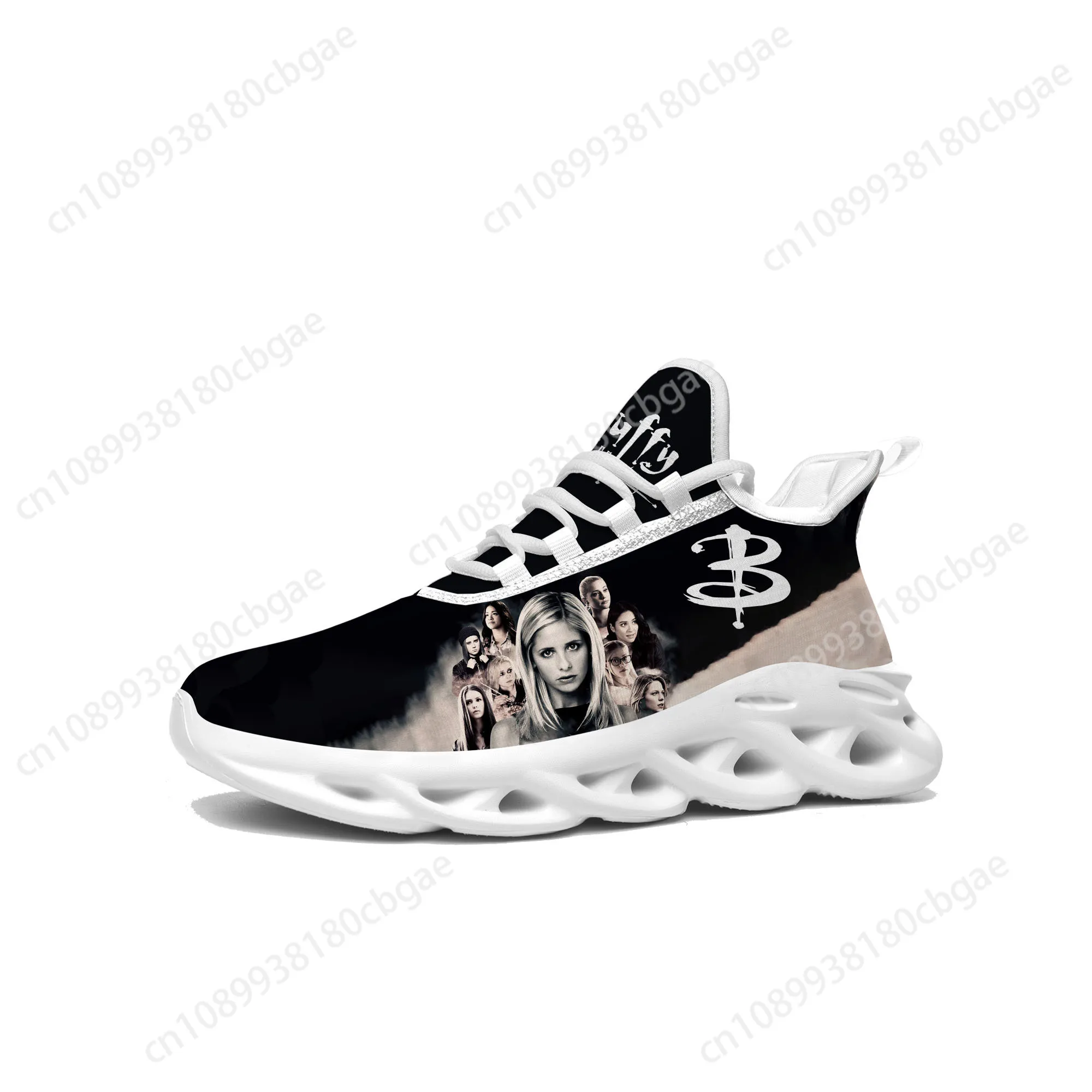 Buffy the Vampire Slayer Flats Sneakers Mens Womens Sports Shoes Sarah Michelle Gellar Sneaker Lace Up Mesh Footwear custom Shoe