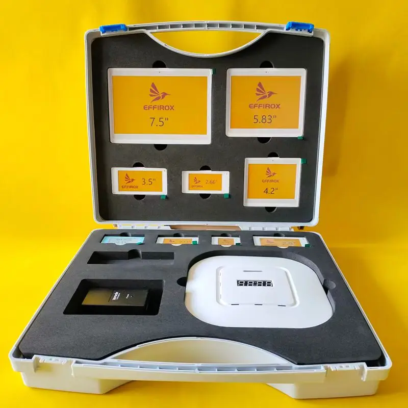 Label Rak Elektronik ​ ​ Kit Demo Ukuran Penuh, termasuk 9 Tag ESL dan 1 Gateway, Kit Demo Label Harga Digital