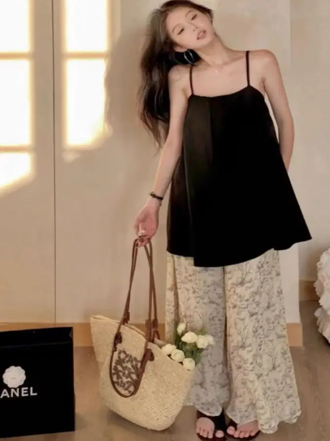 

plus Size 300 Pou Women's Summer Outdoor Wear Svel Long Vest mat Sle round Ne Casual Loose Fit Tank Top