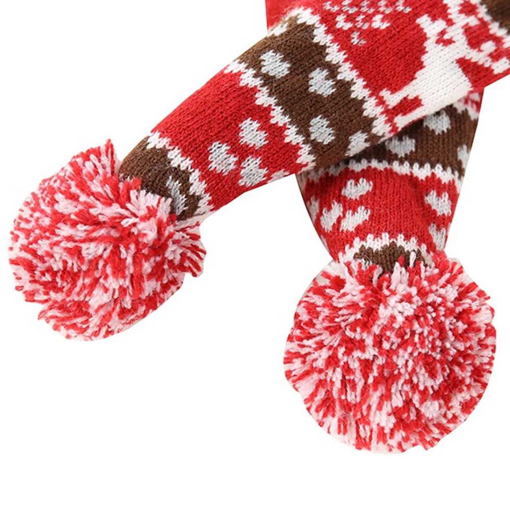 

Adorable Pet Scarf For Dogs Christmas Party Decoration Accessory Warm Neckerchief Puppy Cat Scarves Family Gathering Outdoor S