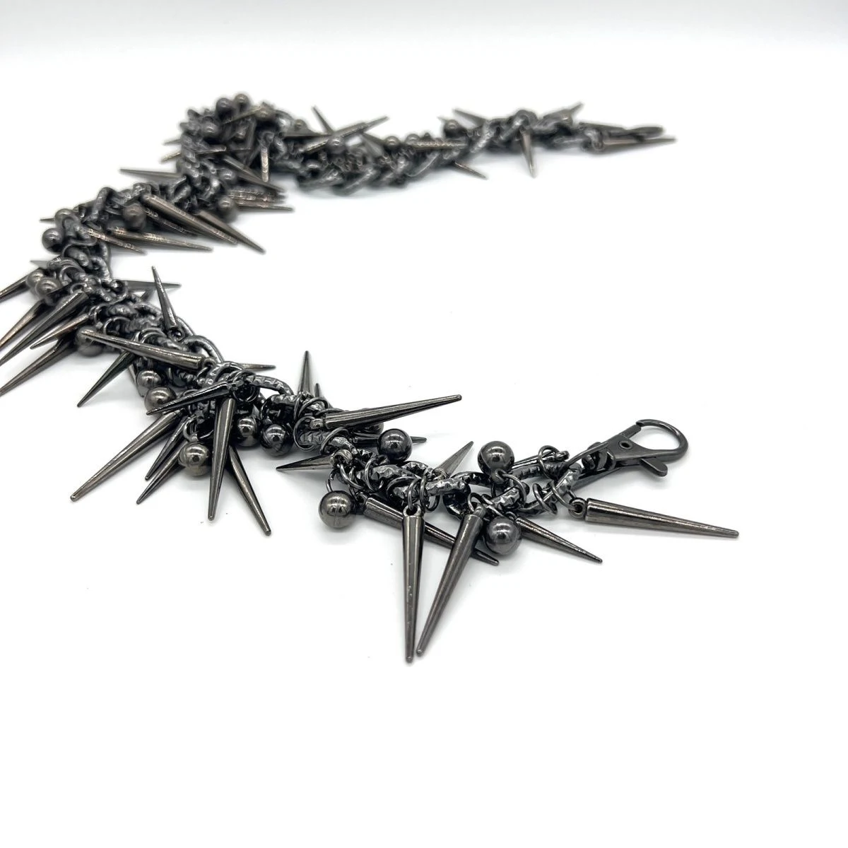 JODark-EDC Punk Black Metal Rivet Pants, Outdoor Retro Ins Collier Unisexe