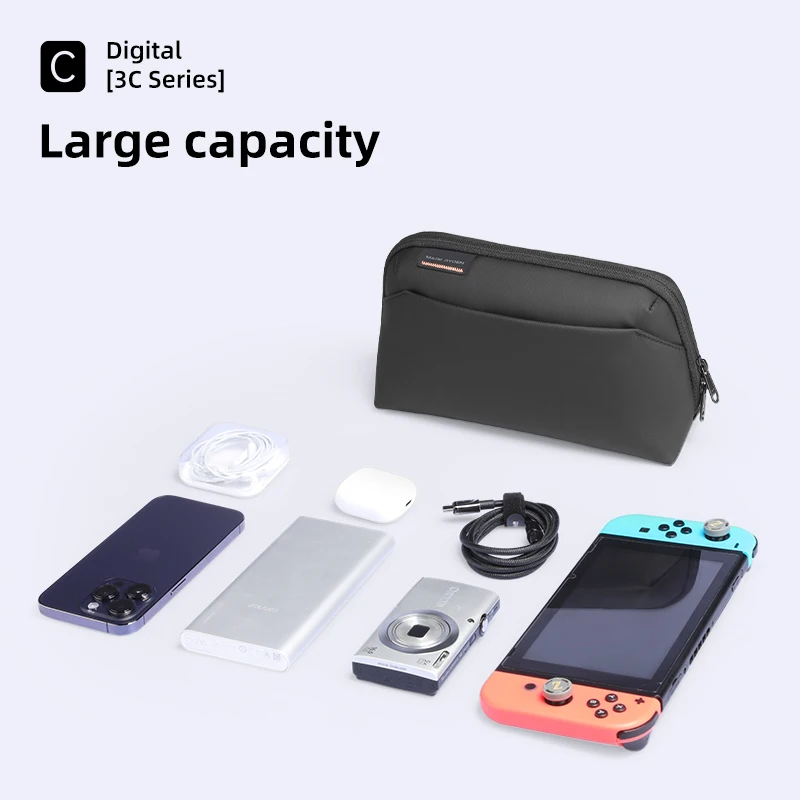 MARK RYDEN Digital Storage Pouch Large Capacity Oxford Travel Gadget Bag for Cables & Power Bank