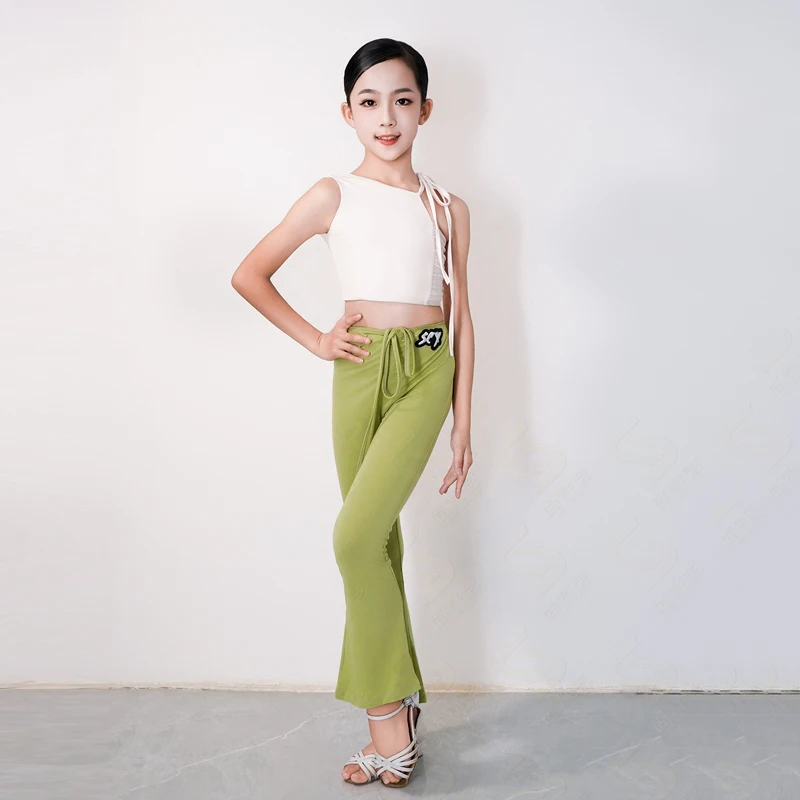 

Детская современная танцевальная одежда для девочек, костюм для соревнований по латинским танцам, детская одежда для выступлений в латинских танцах сальсы, румба, XS10312