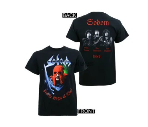 Authentic SODOM Band In The Sign of Evil Thrash Metal T-Shirt