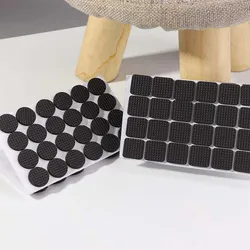 48Pcs Furniture Rubber Leg Feet Felt Pads Anti Slip Self Adhesive For Sofa Chair/Table/Desk Floor Damper Pads Protectors Mat