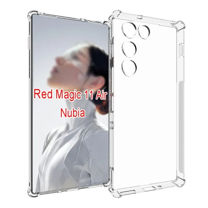 

Air Cushion Shockproof Case For ZTE Nubia Red Magic 11 Air Soft TPU Silicone Back Cover for Redmagic 10 Air 11Air Shell
