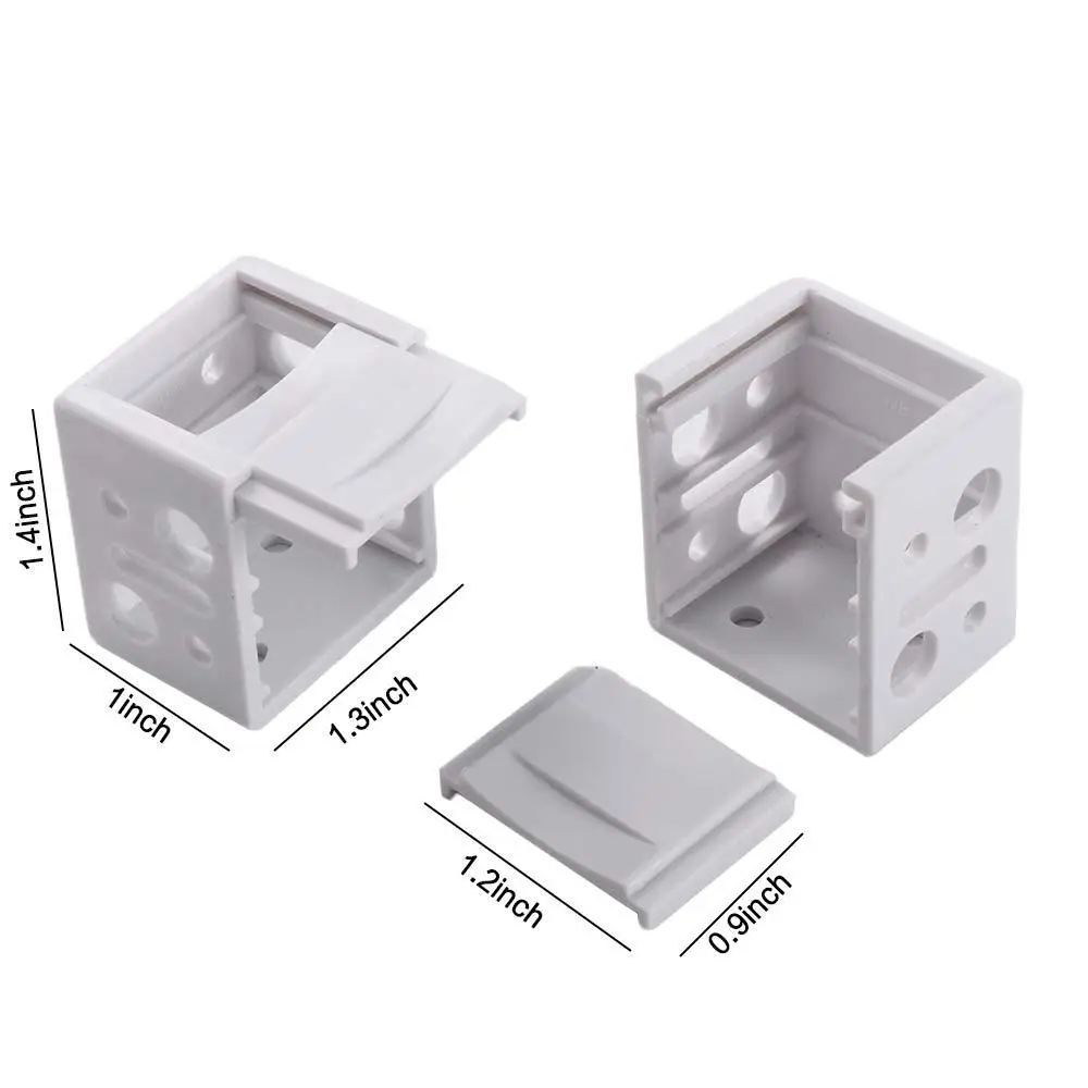 Practical Plastic Track End Cover Replacement Mounting Vertical Blinds Bracket Headrail Bracket Profile Box Holder Box