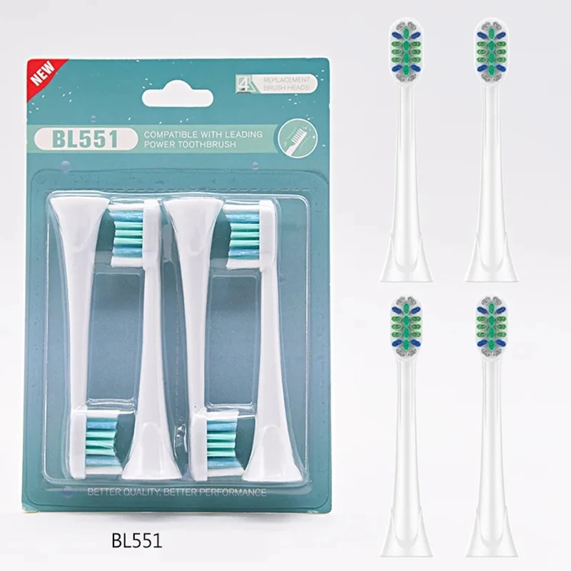 4/8/12/16/20PCS testine di ricambio per spazzolino elettrico ugelli con setole Dupont testina per spazzolino da denti per Philips HX3/6/9 Series bl551