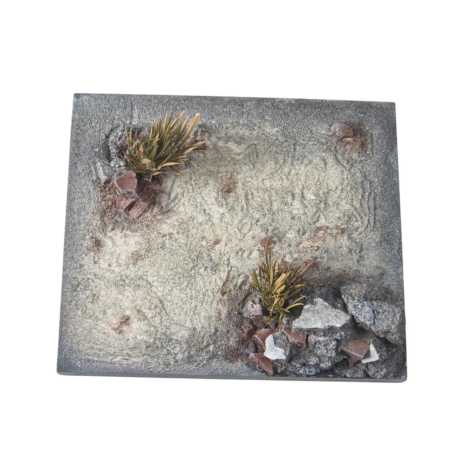 

1:12 1:6 Wrecked Ruins Ground Decoration,Resin Scene Props Simulation Diorama Scene Model Scenery Decor Miniature Layout Accs