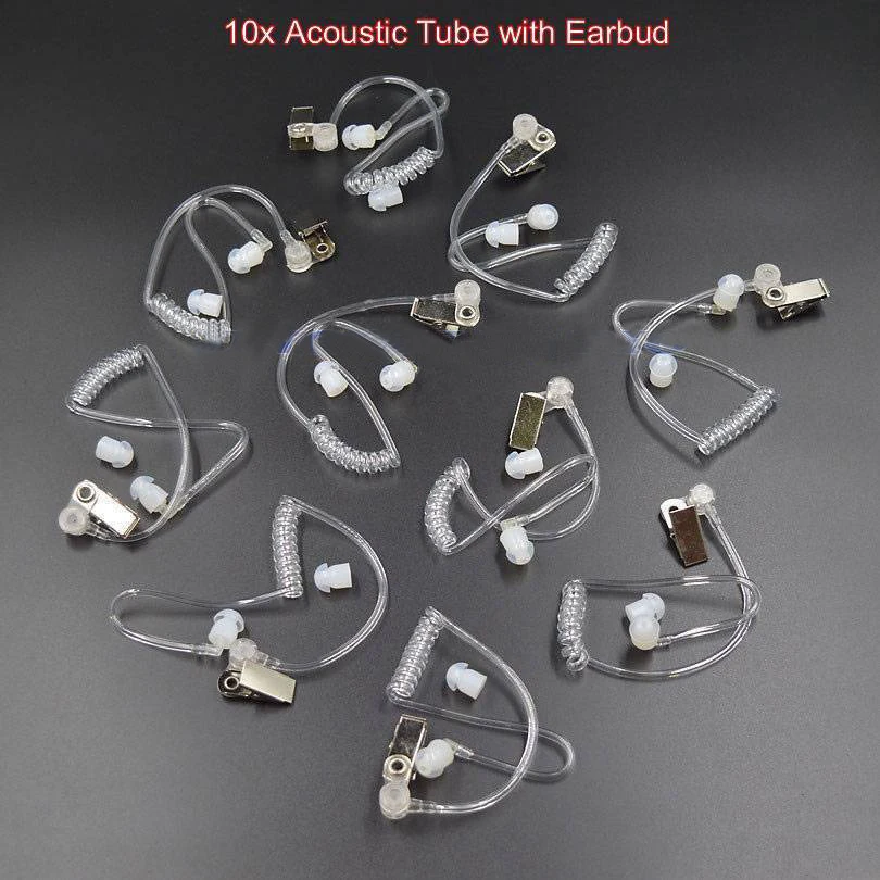 Wholesale 10 x Security Acoustic Tube Earbud for Radio Earpiece Headset Earphone