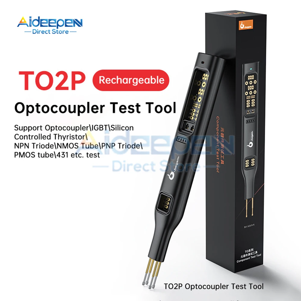 Optocoupler Detection Tool Módulo de Teste On-line Ferramenta de Reparo Eletrônico para Igbt Npn Nmos Pnp Pmos