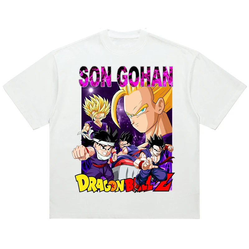 Japanese Anime Dragon Ball Printed T-Shirt Men Hip Hop Vintage T Shirt Streetwear Summer Oversize Tshirt Harajuku Cotton Tops