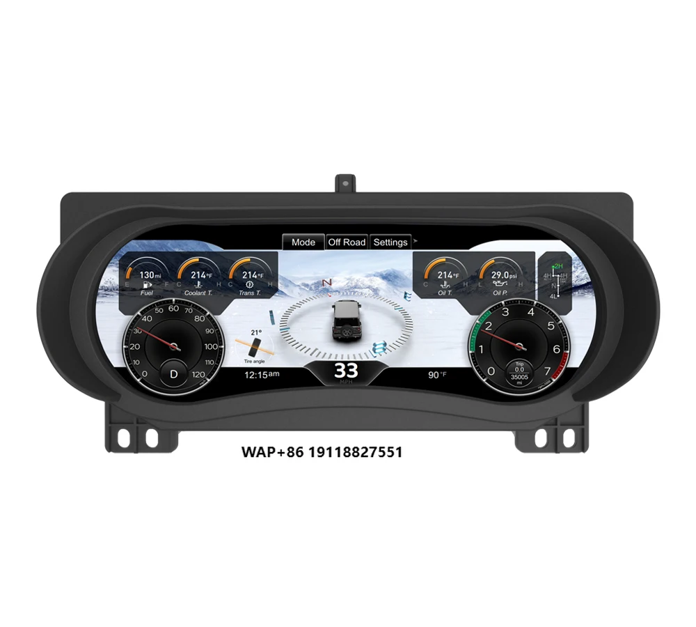 

Krando 12.3 Inch Car Digital Instrument Cluster Panel Speedometer for JL 2018-2022 LCD Dashboard Cockpit