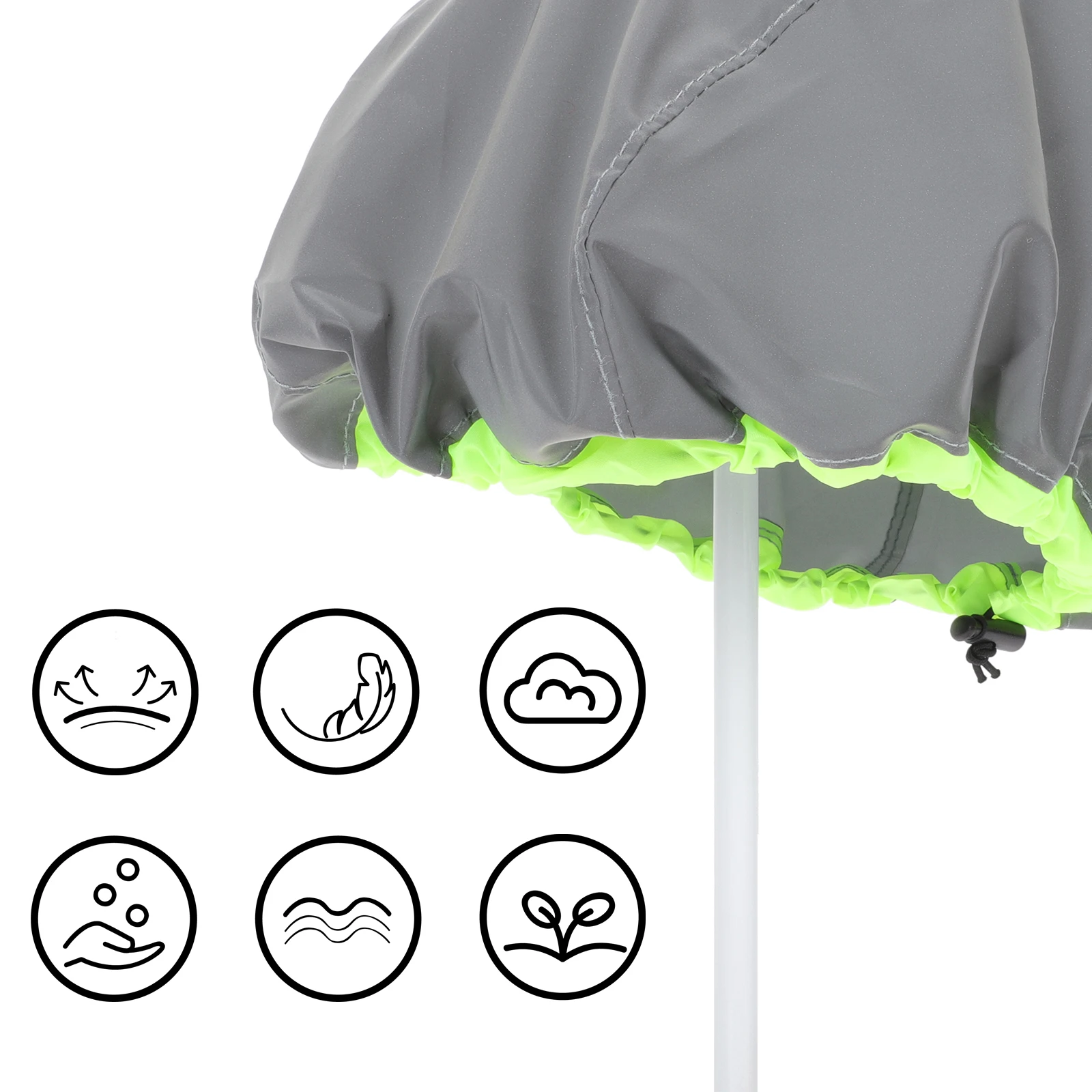 

Cycling Cover Waterproof Oxford Cloth Reusable Foldable Bike Protector Reflective Strip Safe Riding Rainproof Shield