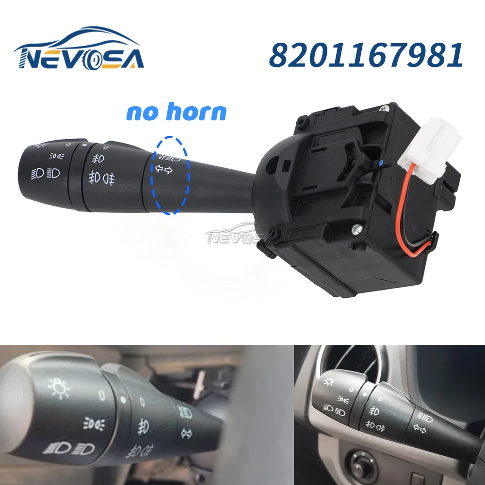 

Указатель поворота, рулевой переключатель для Renault Clio Dacia Logan Trafic Clio Twingo, индикатор 8201167981 255405005R