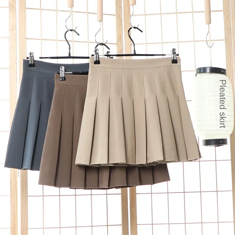 

Pop Skirts Summer 2024 Woman Skort Korean Fashion White Faldas Plisadas Para Mujer Lady Clothes A Line Mini Kawaii Pleated Skirt