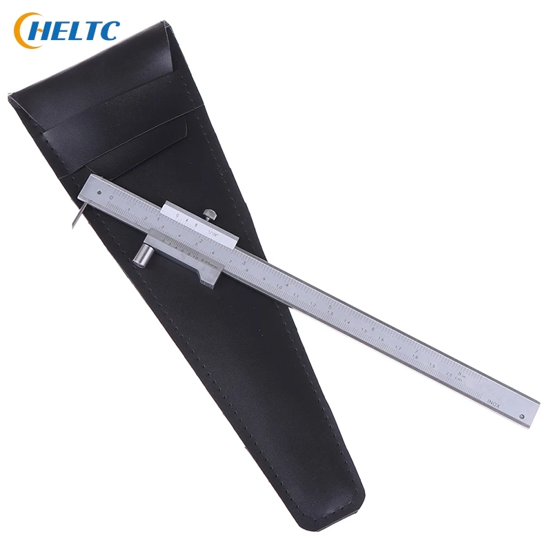 0-200mm Marking Vernier Caliper Scriber Gauging Ruler Measuring Instrument Tool With Protective bag