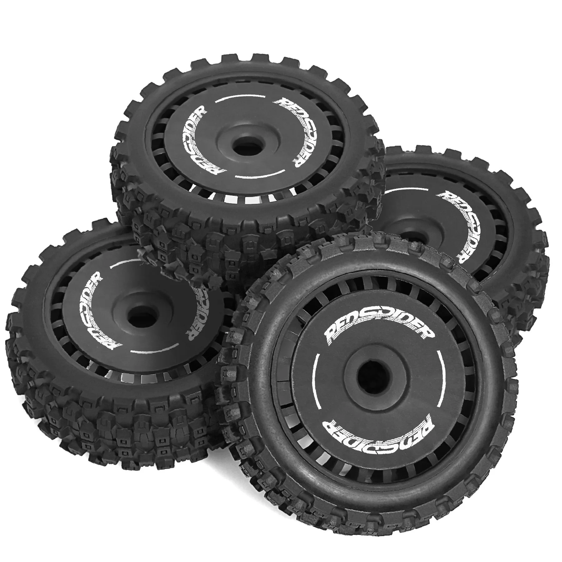 RED SPIDER 1/8 RC Buggy  Offroad Tyres OD 118mm For 1:8 HB Racing、Kyosho Inferno Team Associated Scale Racing Buggy RC Vehicle