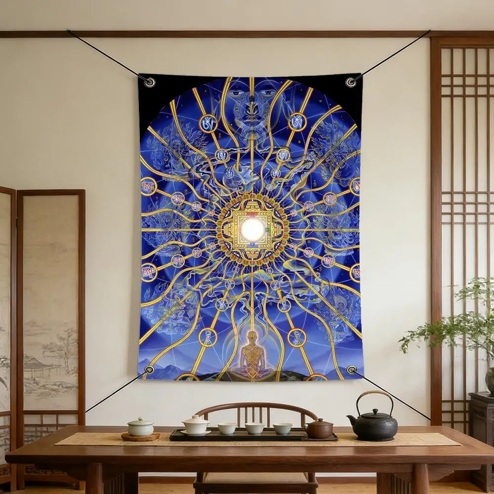 Art A-Alex G-Grey Flags Warm Home Flag 4 Grommets Wrinkle Free Indoor Outdoor